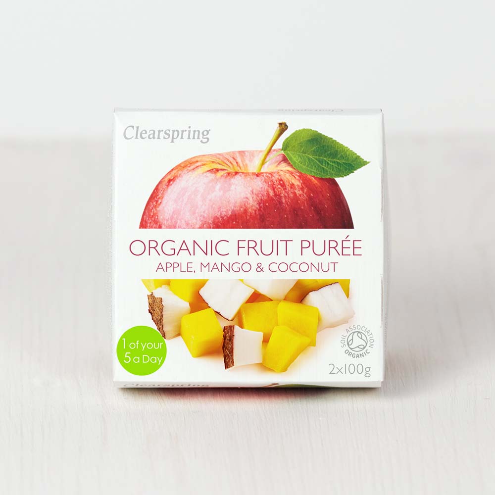 Organic Fruit Purée -  Apple, Mango &amp; Coconut (12 Pack)