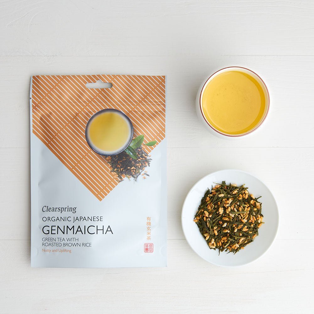 Clearspring Organic Japanese Genmaicha - Loose Leaf Tea (6 Pack)