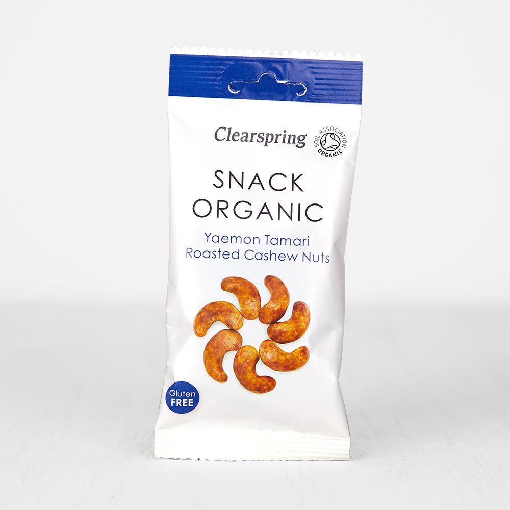 Clearspring Snack Organic - Yaemon Tamari Roasted Cashew Nuts (15 Pack)
