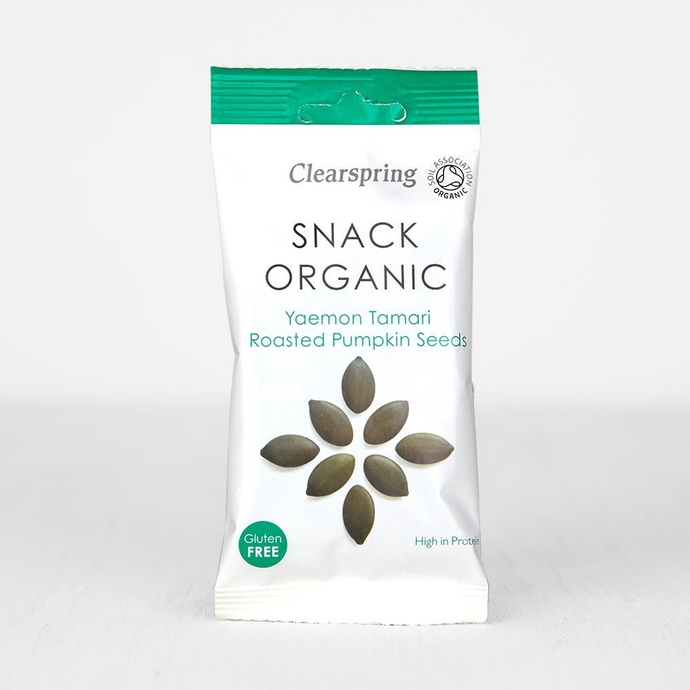 Clearspring Snack Organic - Yaemon Tamari Roasted Pumpkin Seeds (15 Pack)