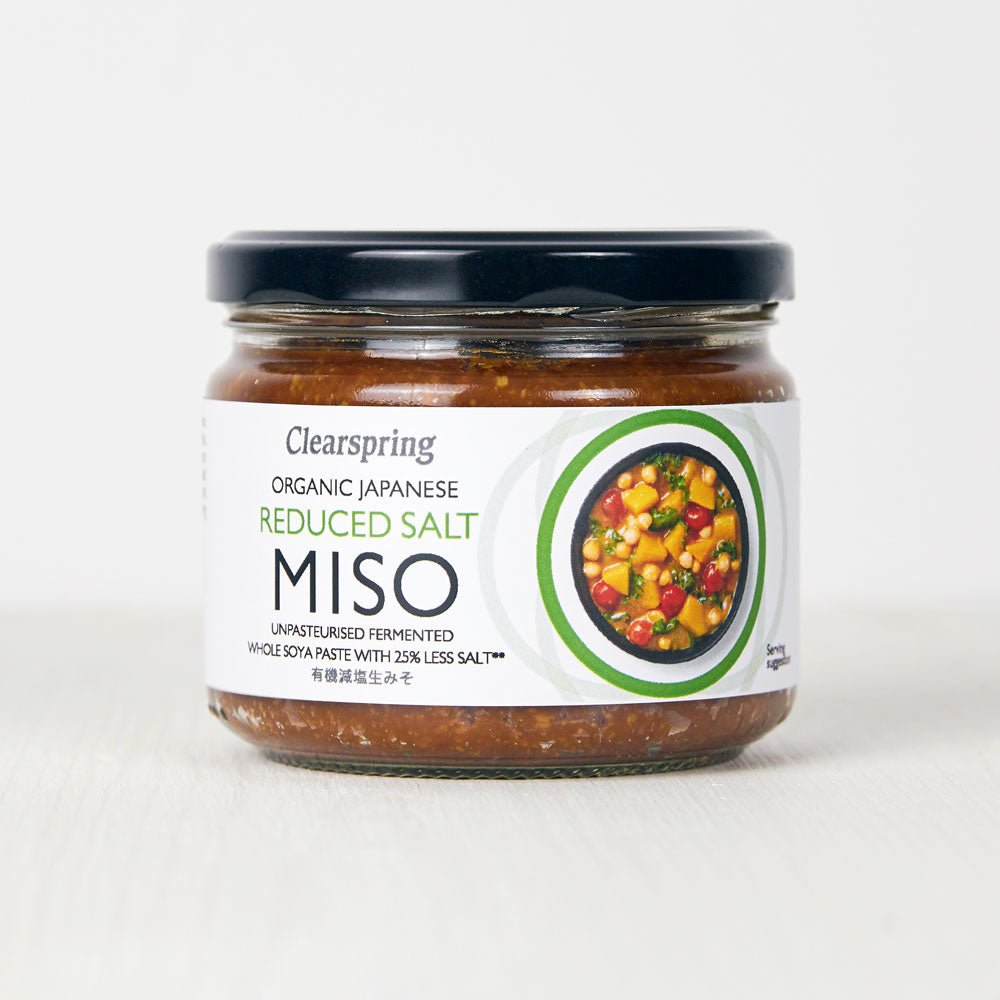 Clearspring Organic Japanese Reduced Salt Miso Paste - Unpasteurised