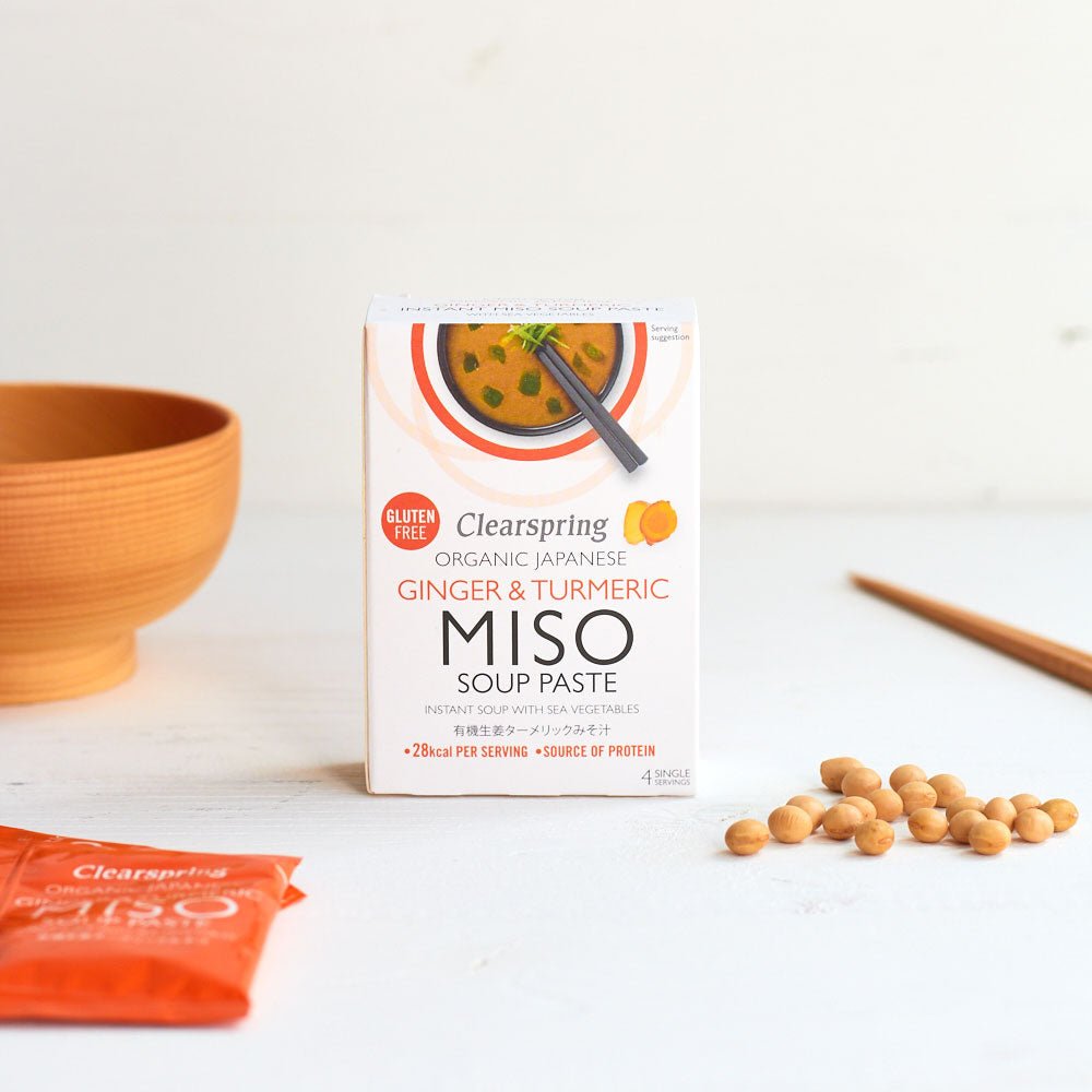 Clearspring Organic Instant Miso Soup Paste - Ginger &amp; Turmeric