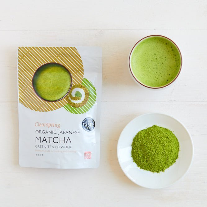 Clearspring Organic Japanese Matcha Green Tea Powder - Premium Grade (10 Pack)