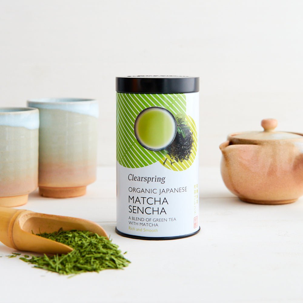 Clearspring Organic Japanese Matcha Sencha - Loose Leaf Tea (6 Pack)