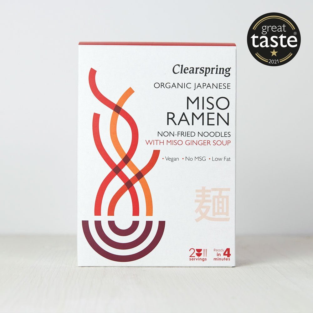 Clearspring Organic Japanese Miso Ramen Noodles (5 Pack)