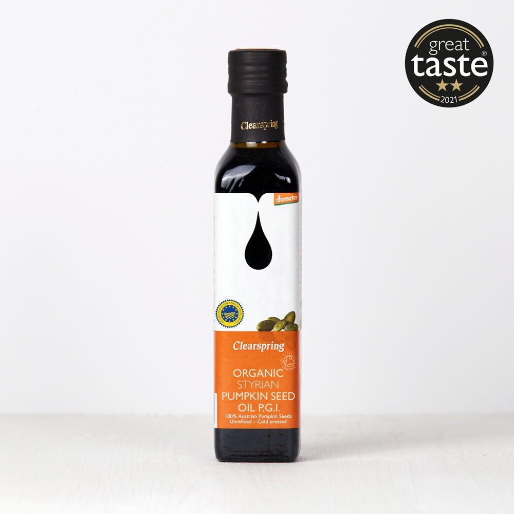 Clearspring Demeter Organic Styrian Pumpkin Seed Oil P.G.I - 250ml (8 Pack)