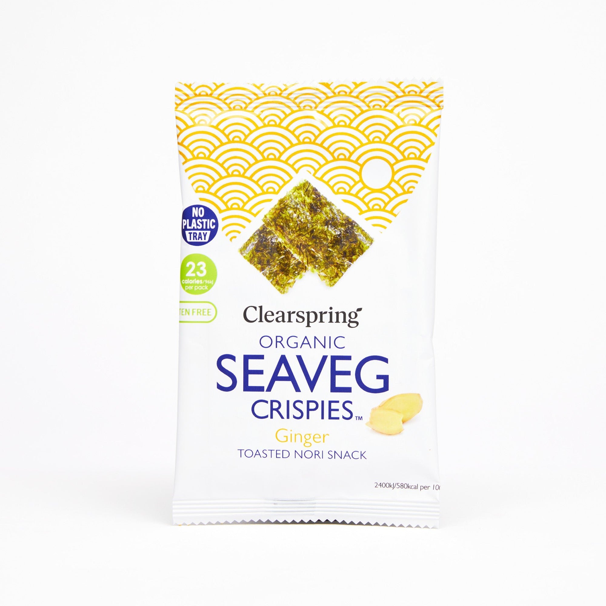 Clearspring Organic Seaveg Crispies - Ginger (Crispy Seaweed Thins)