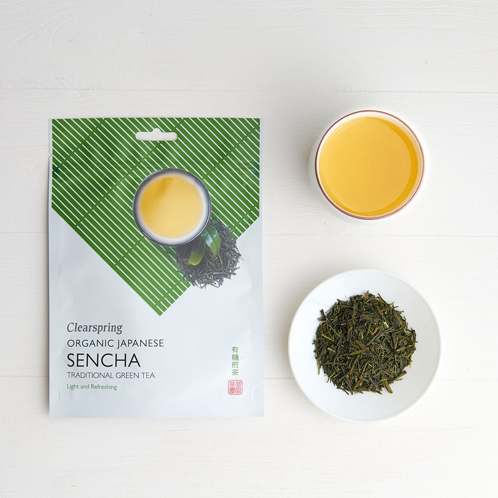 Clearspring Organic Japanese Sencha Green Tea - Loose Leaf Tea (6 Pack)