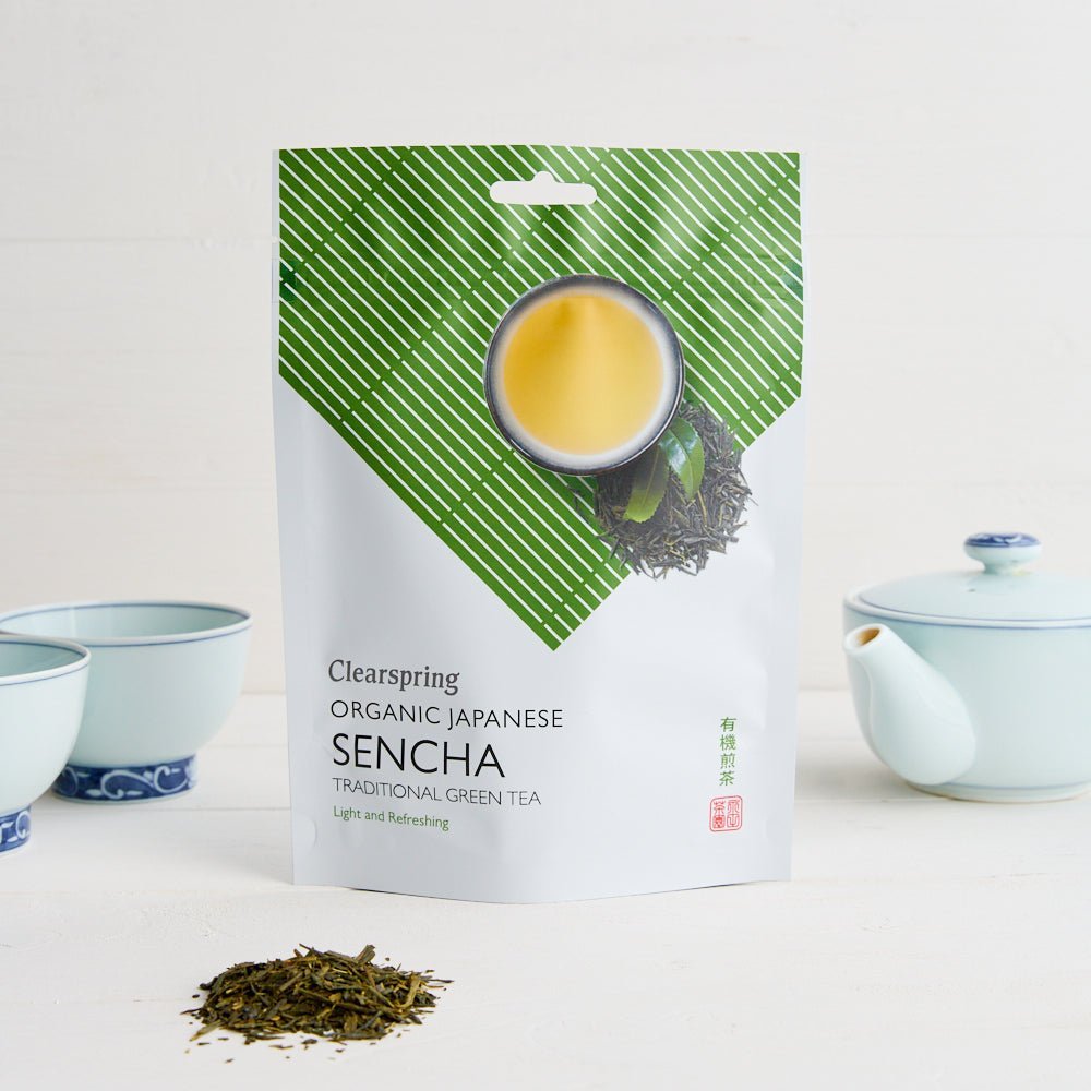 Clearspring Organic Japanese Sencha Green Tea - Loose Leaf Tea (6 Pack)