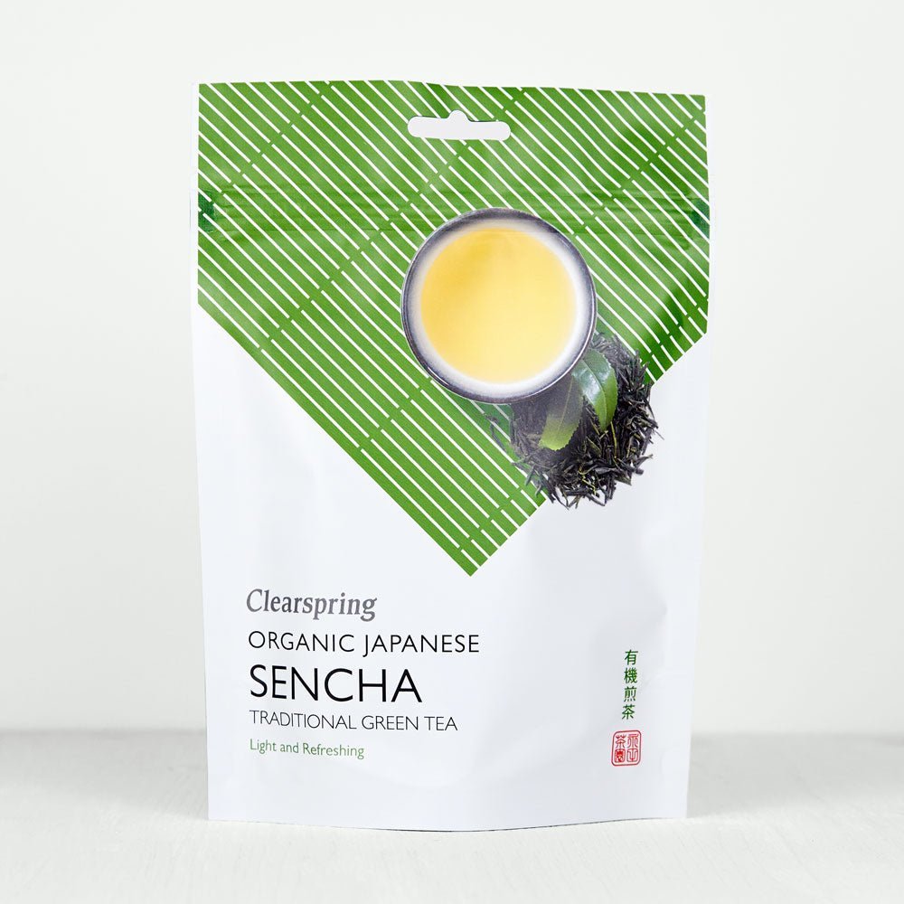 Clearspring Organic Japanese Sencha Green Tea - Loose Leaf Tea (6 Pack)