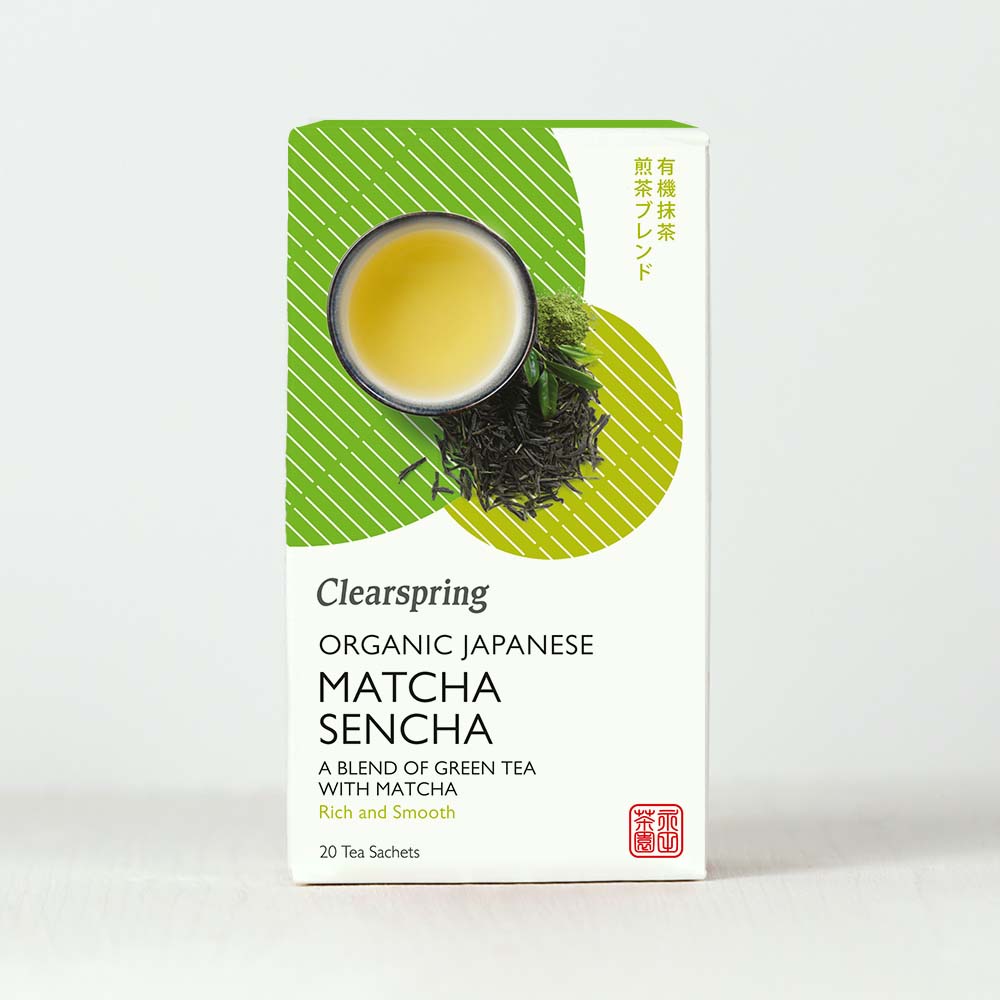 Clearspring Organic Japanese Matcha Sencha - 20 Tea Sachets
