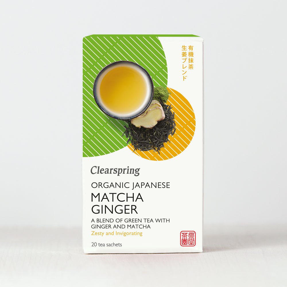 Clearspring Organic Japanese Matcha Ginger - 20 Tea Sachets
