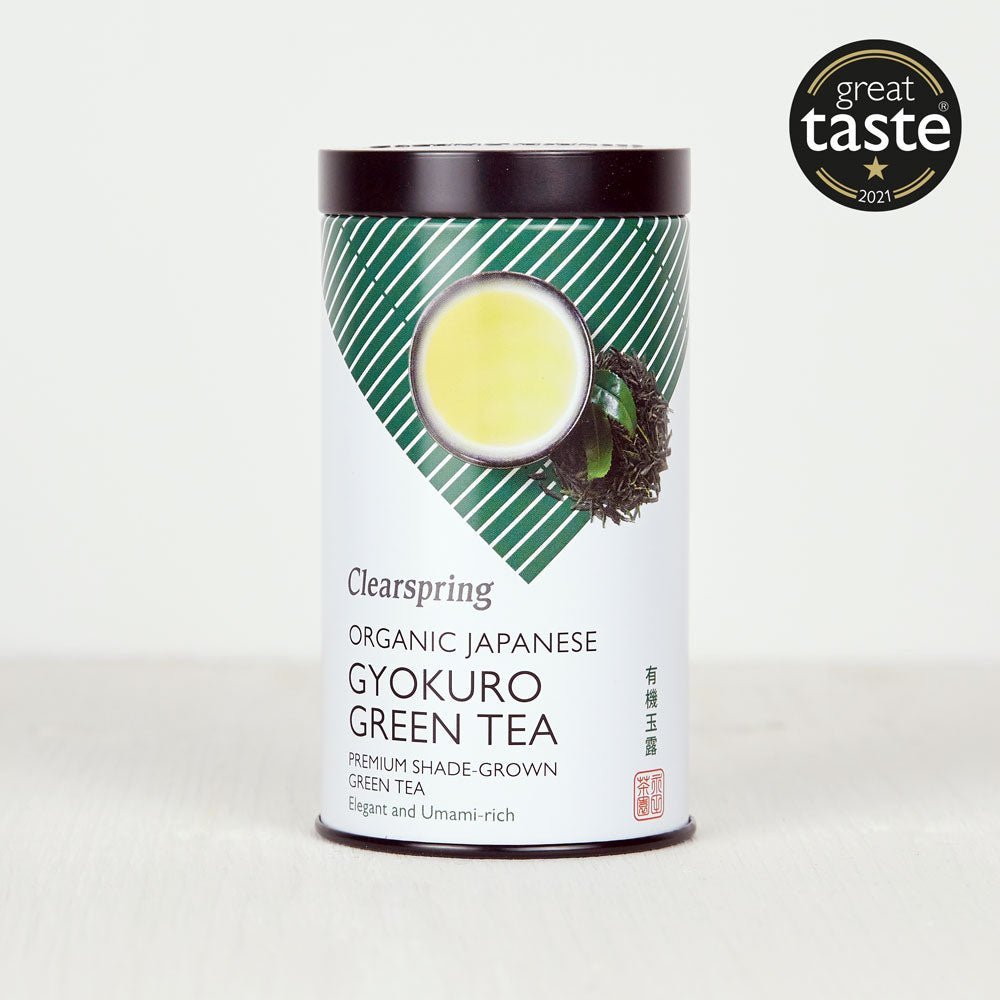 Clearspring Organic Japanese Gyokuro Green Tea - Loose Leaf Tea (6 Pack)