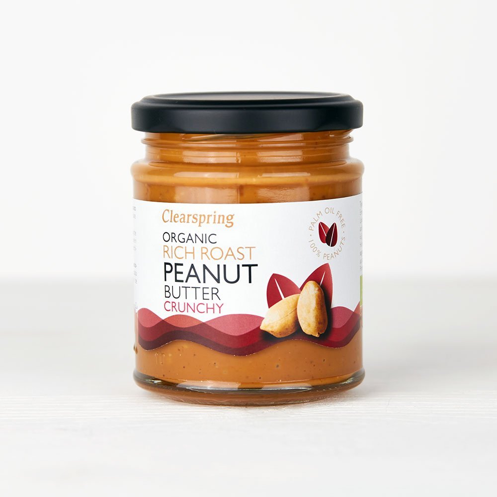 Clearspring Organic Rich Roast Peanut Butter - Crunchy (6 Pack)