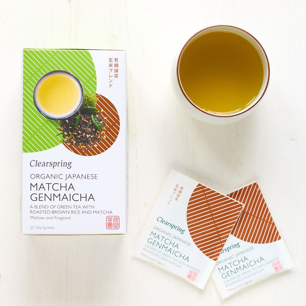 Clearspring Organic Japanese Matcha Genmaicha - 20 Tea Sachets