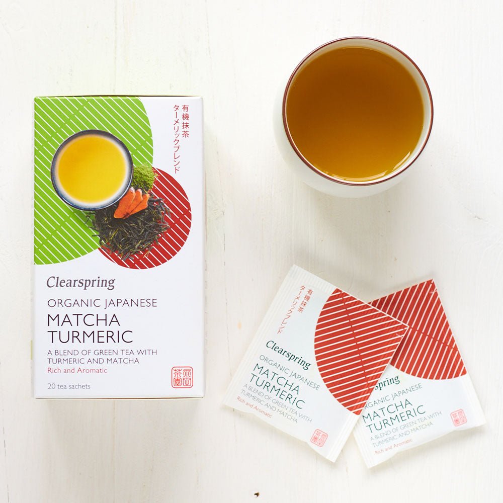 Clearspring Organic Japanese Matcha Turmeric - 20 Tea Sachets