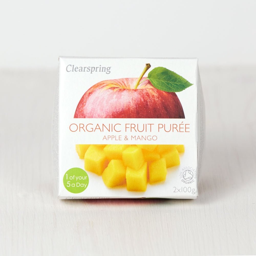 Clearspring Organic Fruit Purée - Apple &amp; Mango (12 Pack)