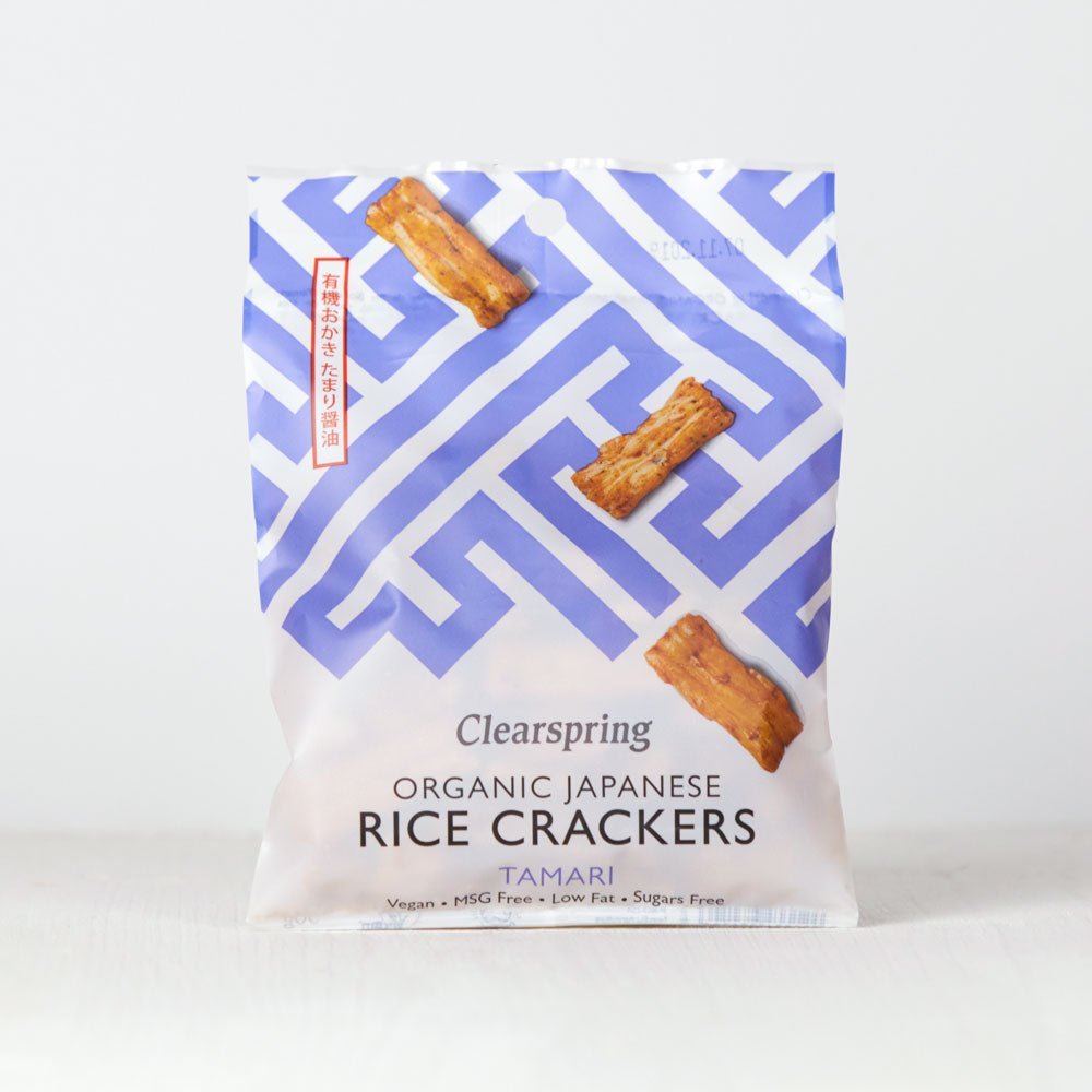 Clearspring Organic Japanese Rice Crackers - Tamari (12 Pack)