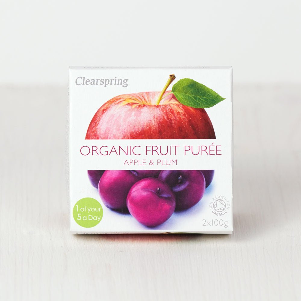 Clearspring Organic Fruit Purée - Apple &amp; Plum (12 Pack)