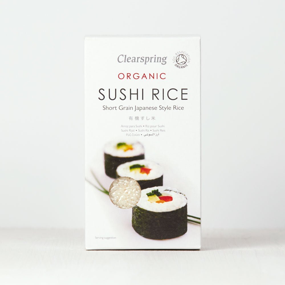 Clearspring Organic Sushi Rice - Short Grain Japanese Style Rice (12 Pack)