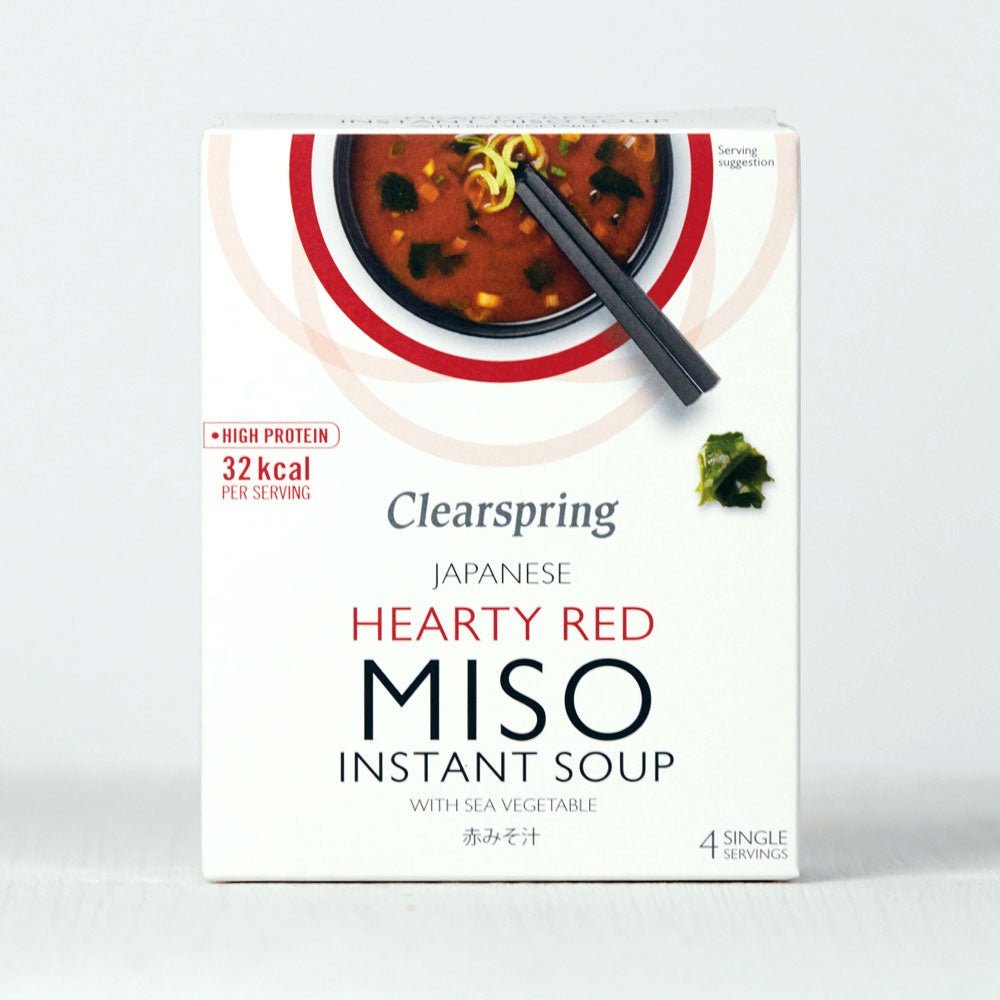 Clearspring Instant Miso Soup - Hearty Red with Sea Vegetable (8 Pack)