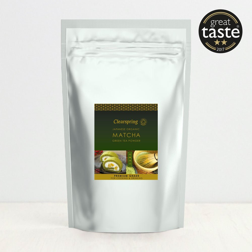 Clearspring Organic Japanese Matcha Green Tea Powder - Premium Grade (10 Pack)
