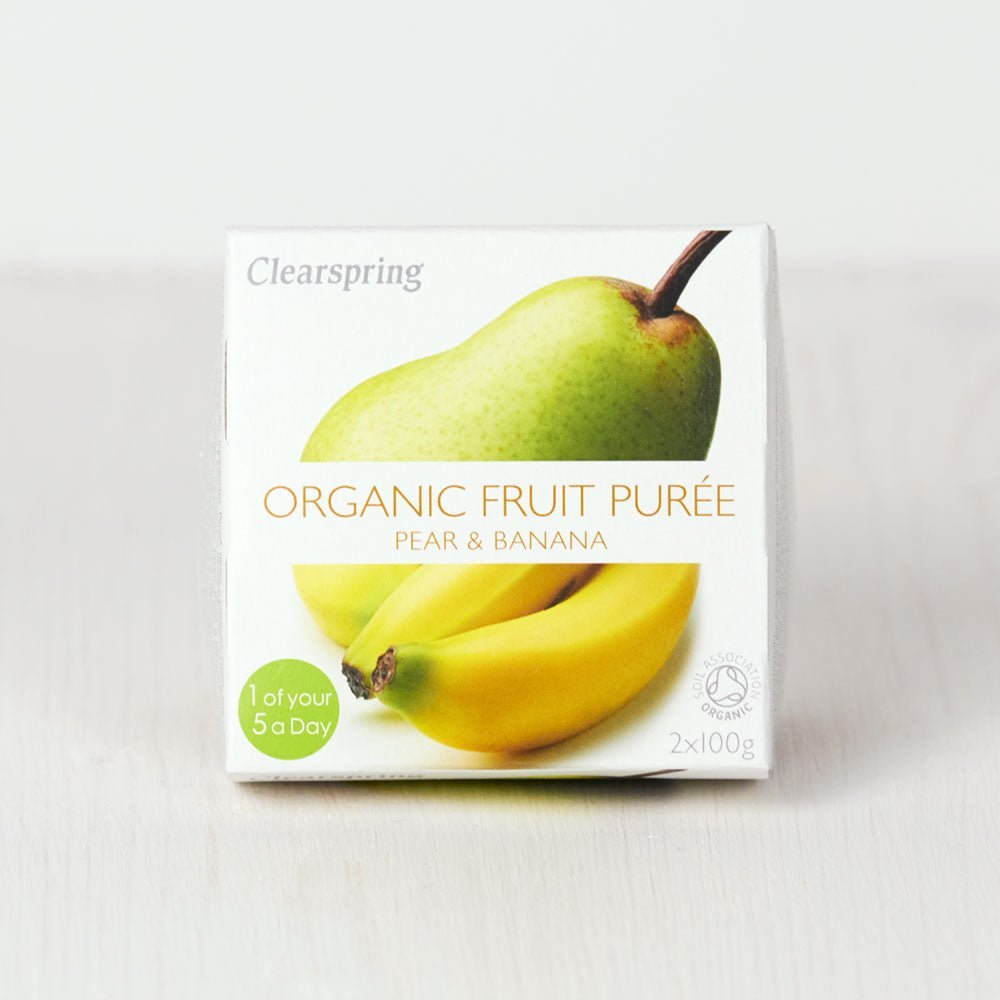 Clearspring Organic Fruit Purée - Pear &amp; Banana (12 Pack)