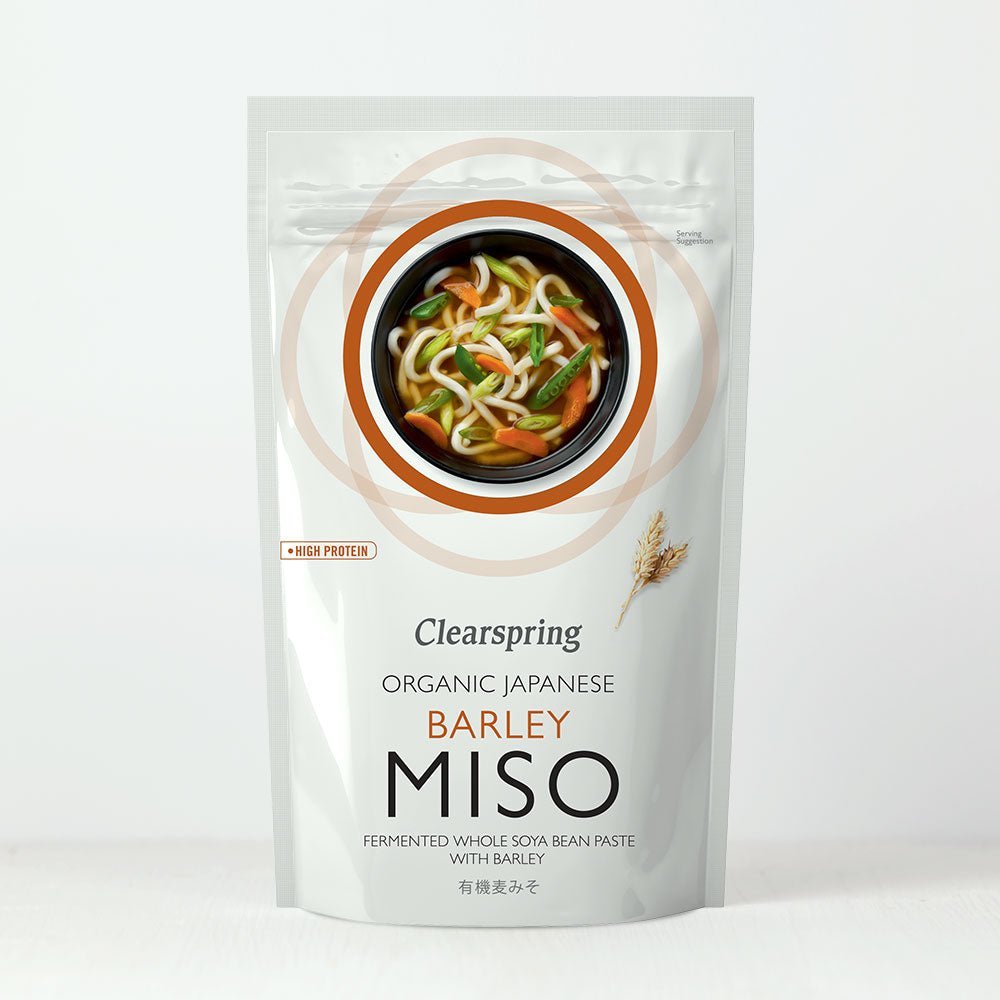 Clearspring Organic Japanese Barley Miso Paste - Pasteurised (6 Pack)